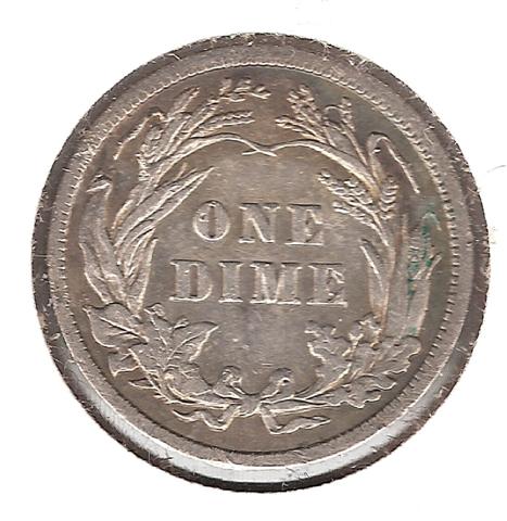 1904 Barber Dime Reverse